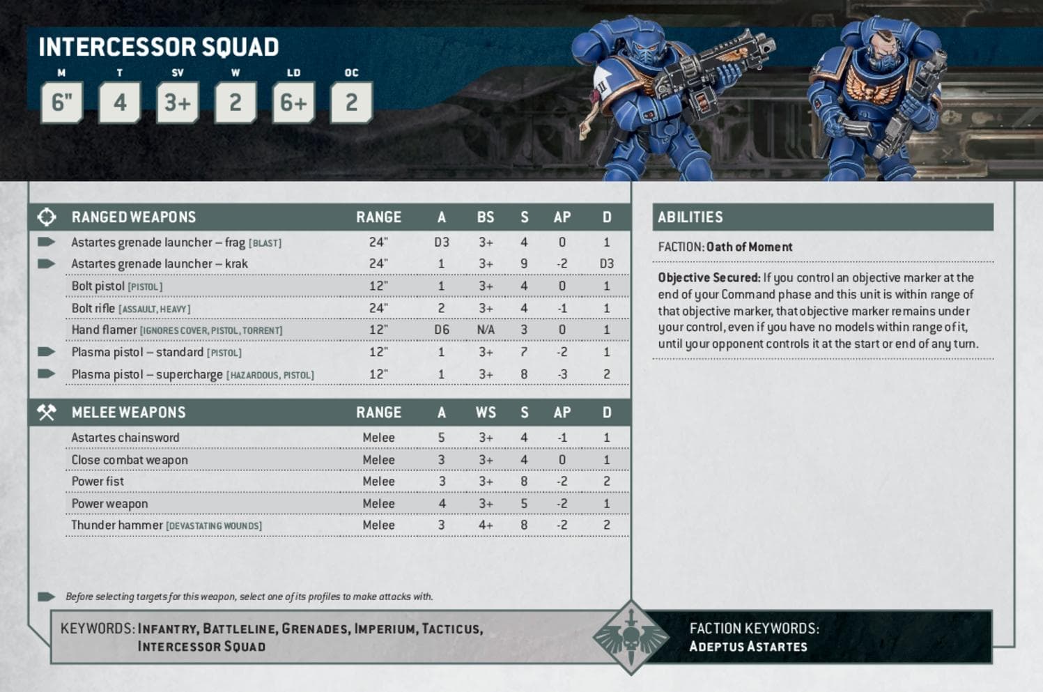 Intercessor Squad Space Marines 40k.app